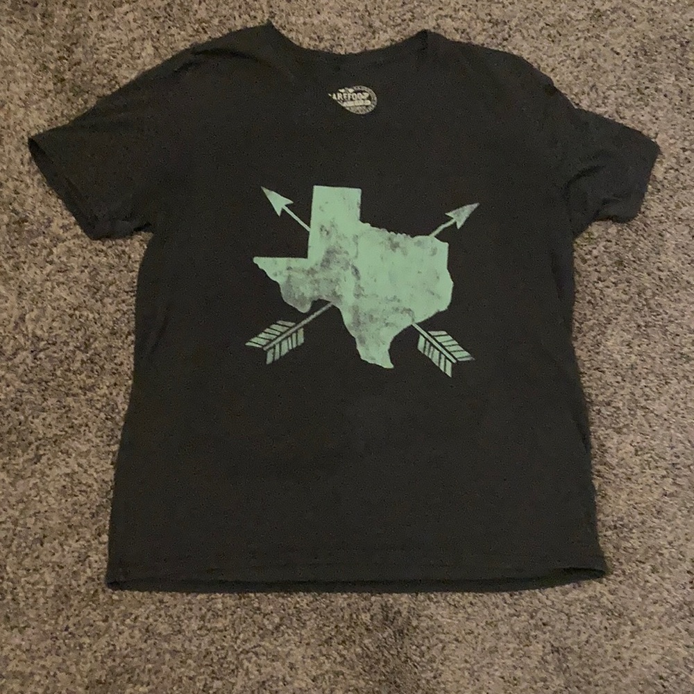 BareFoot Texas Gray And Mint T-Shirt